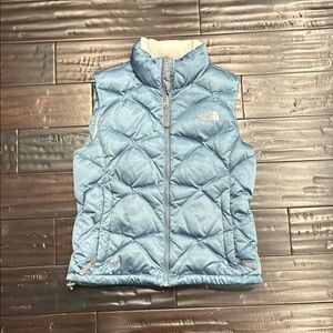 The North Face Light Blue Quilted Vest